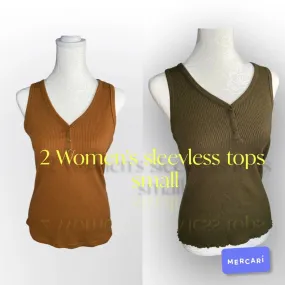 2 Sleeveless Tops | Womens Tanks