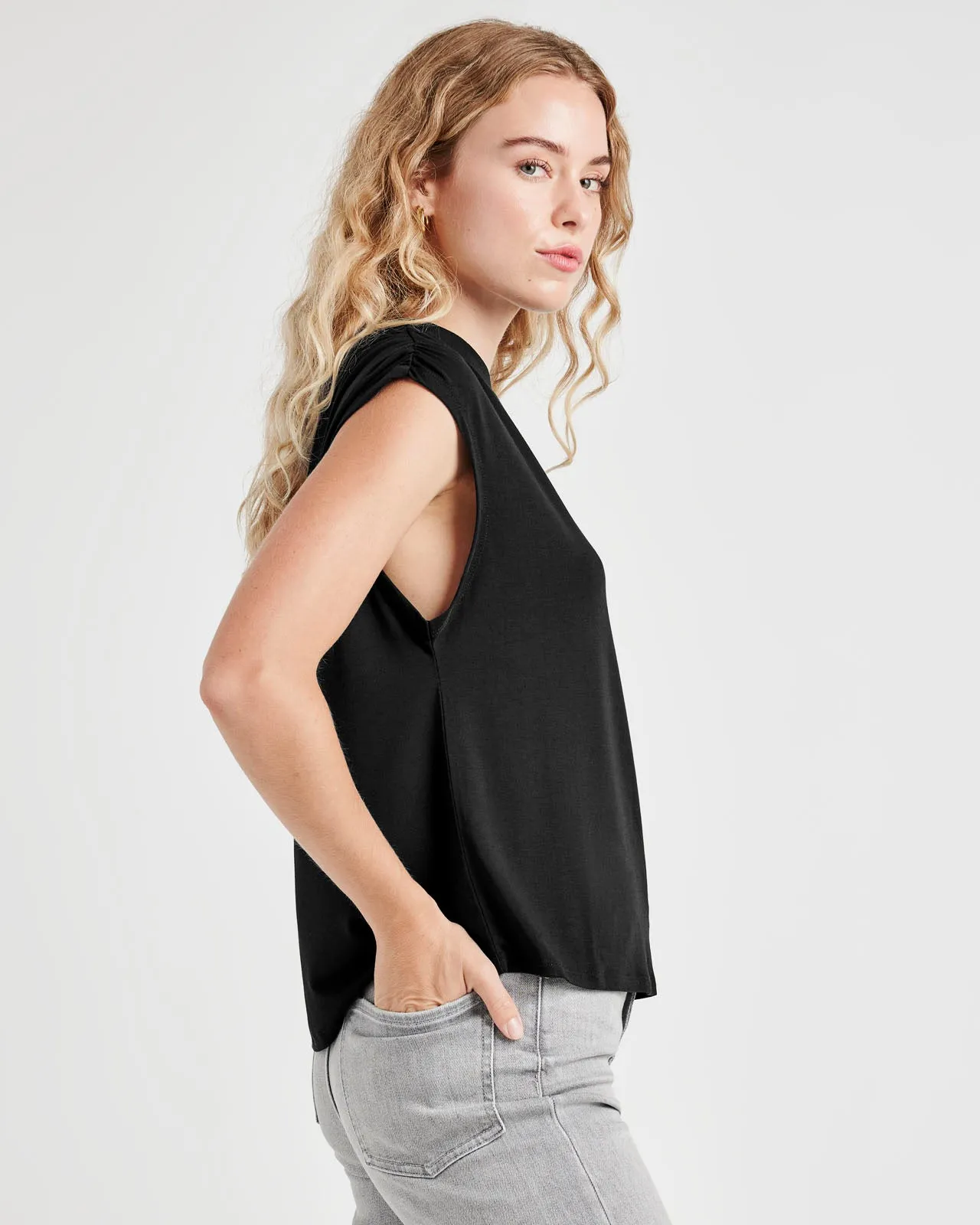 Bamboo Ruched Tank