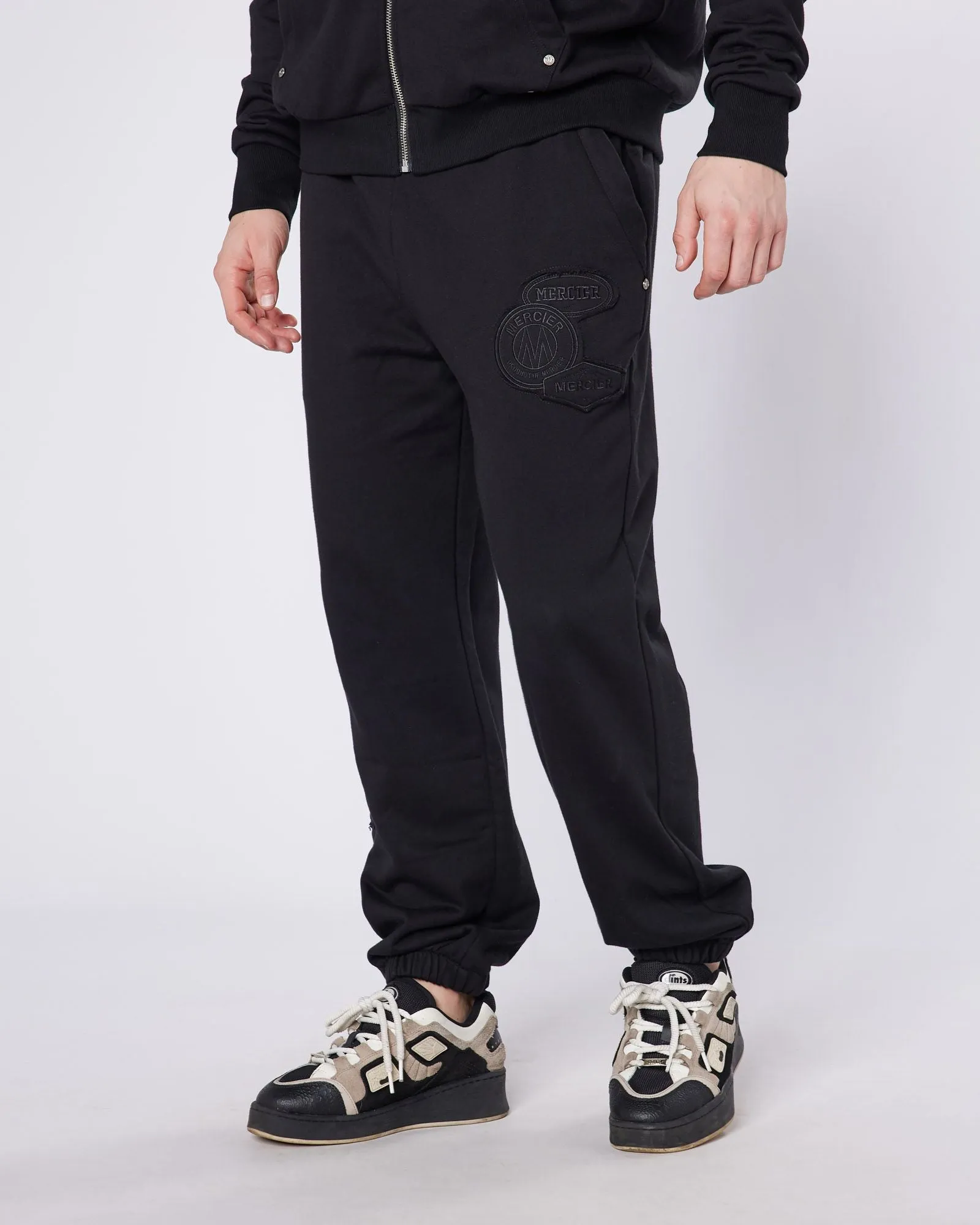 Black Relaxed Rivet OG Joggers