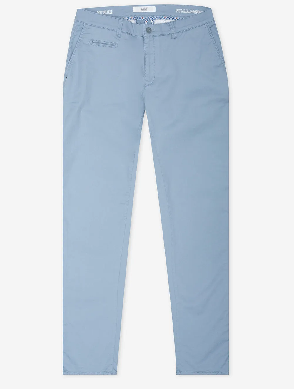 Blue Fabio Cotton Trousers