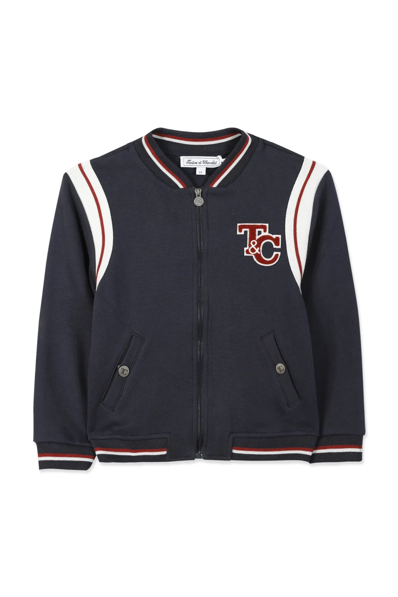 Bomber Jacket- Navy Fleece