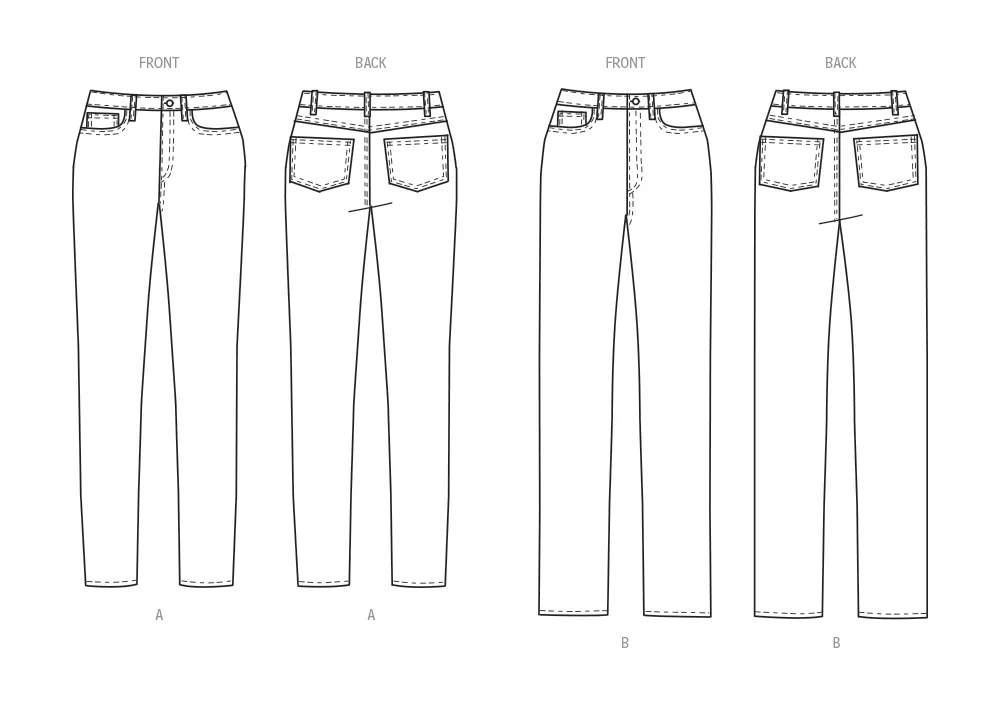 Butterick B6911 Misses' Jeans