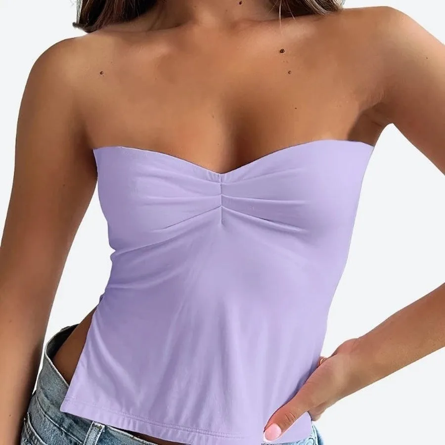 Elegant Sweetheart Neckline Tube Tops