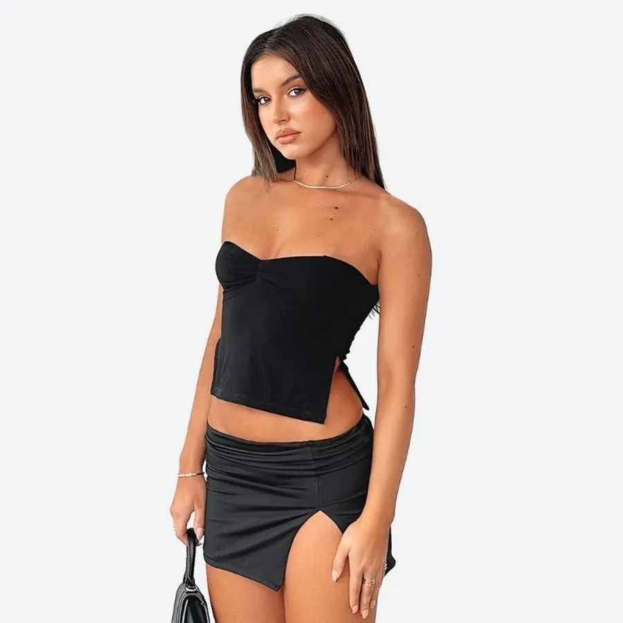 Elegant Sweetheart Neckline Tube Tops