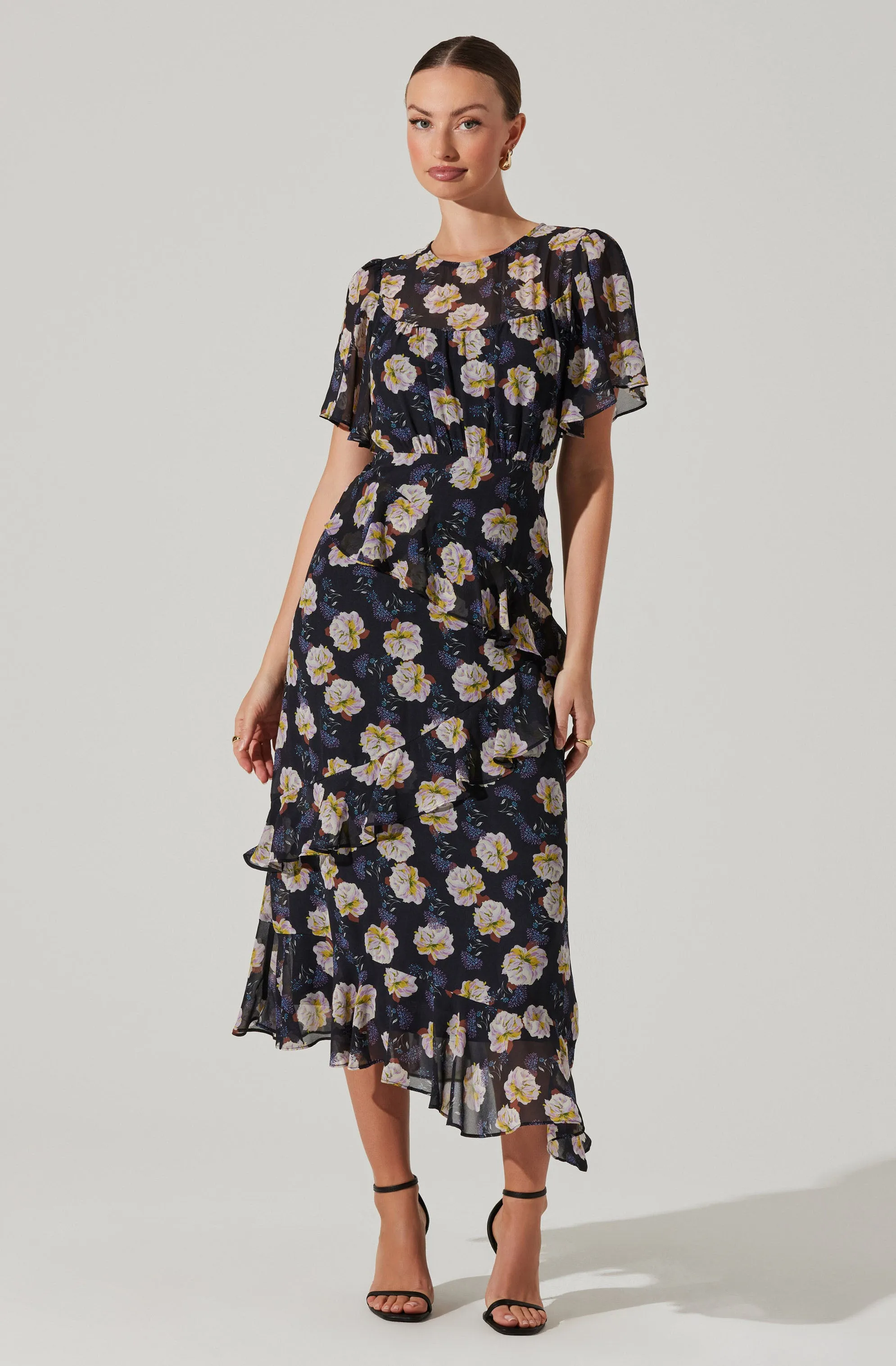 Floramae Floral Midi Dress