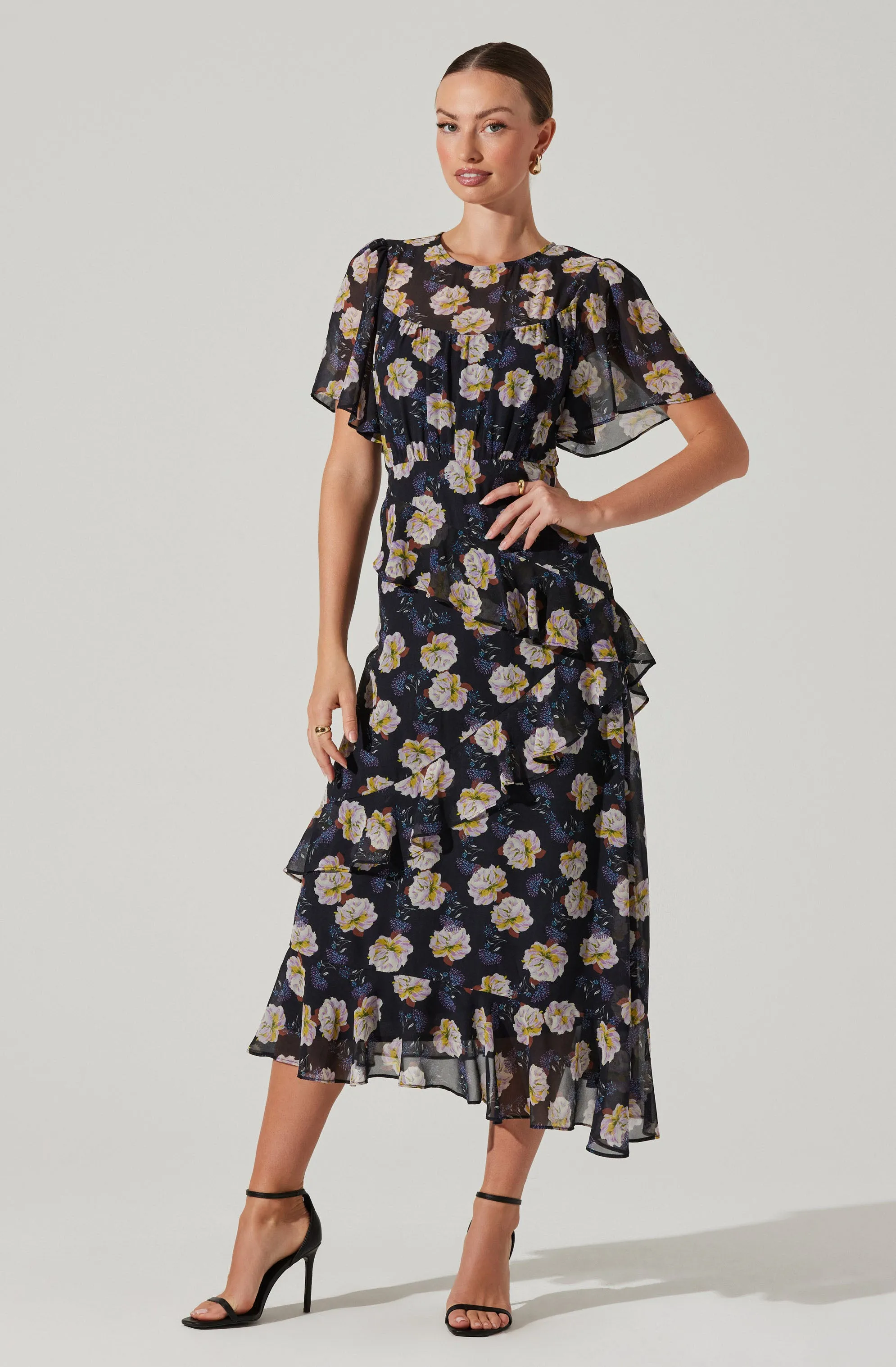 Floramae Floral Midi Dress