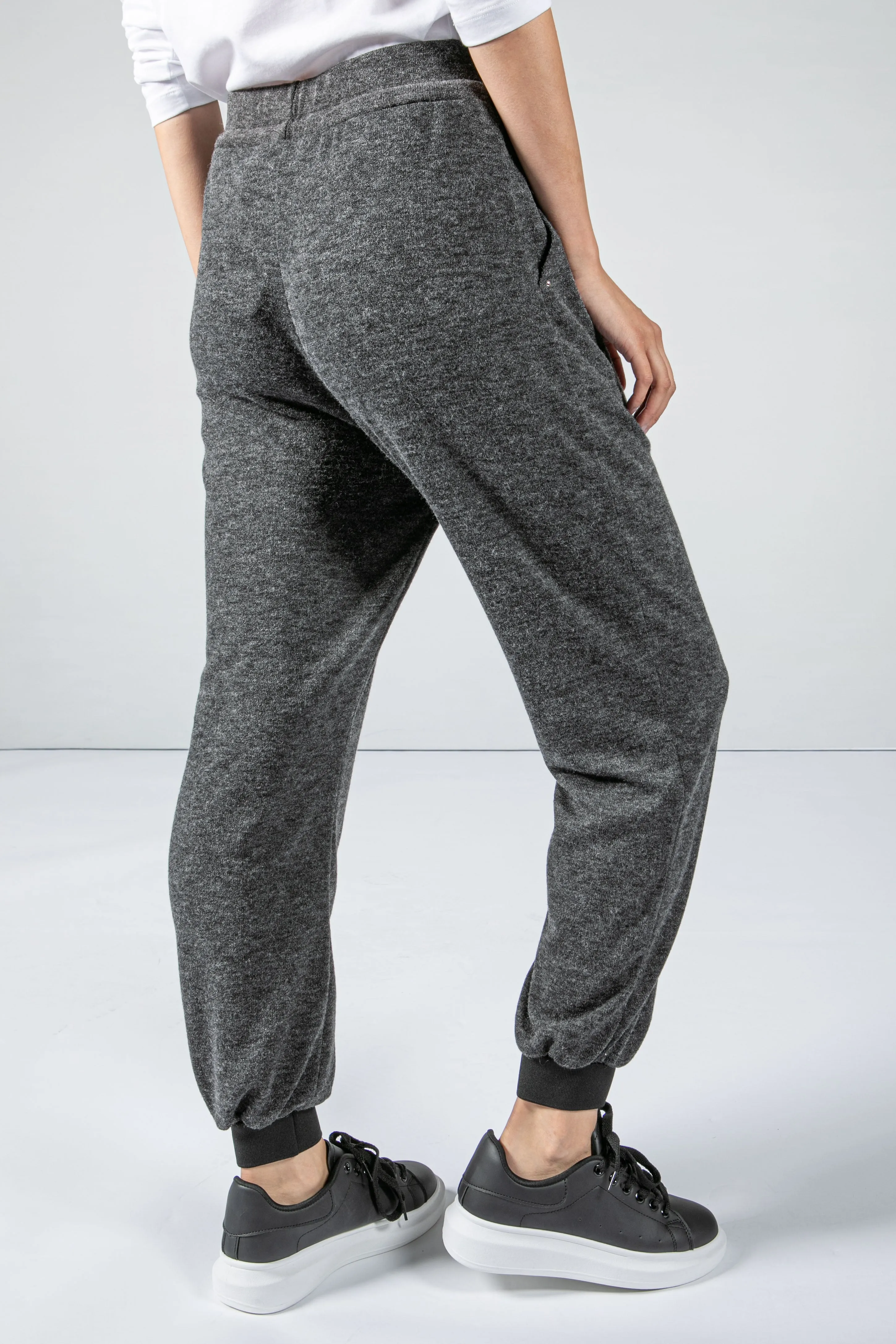 Grey Knitted Joggers