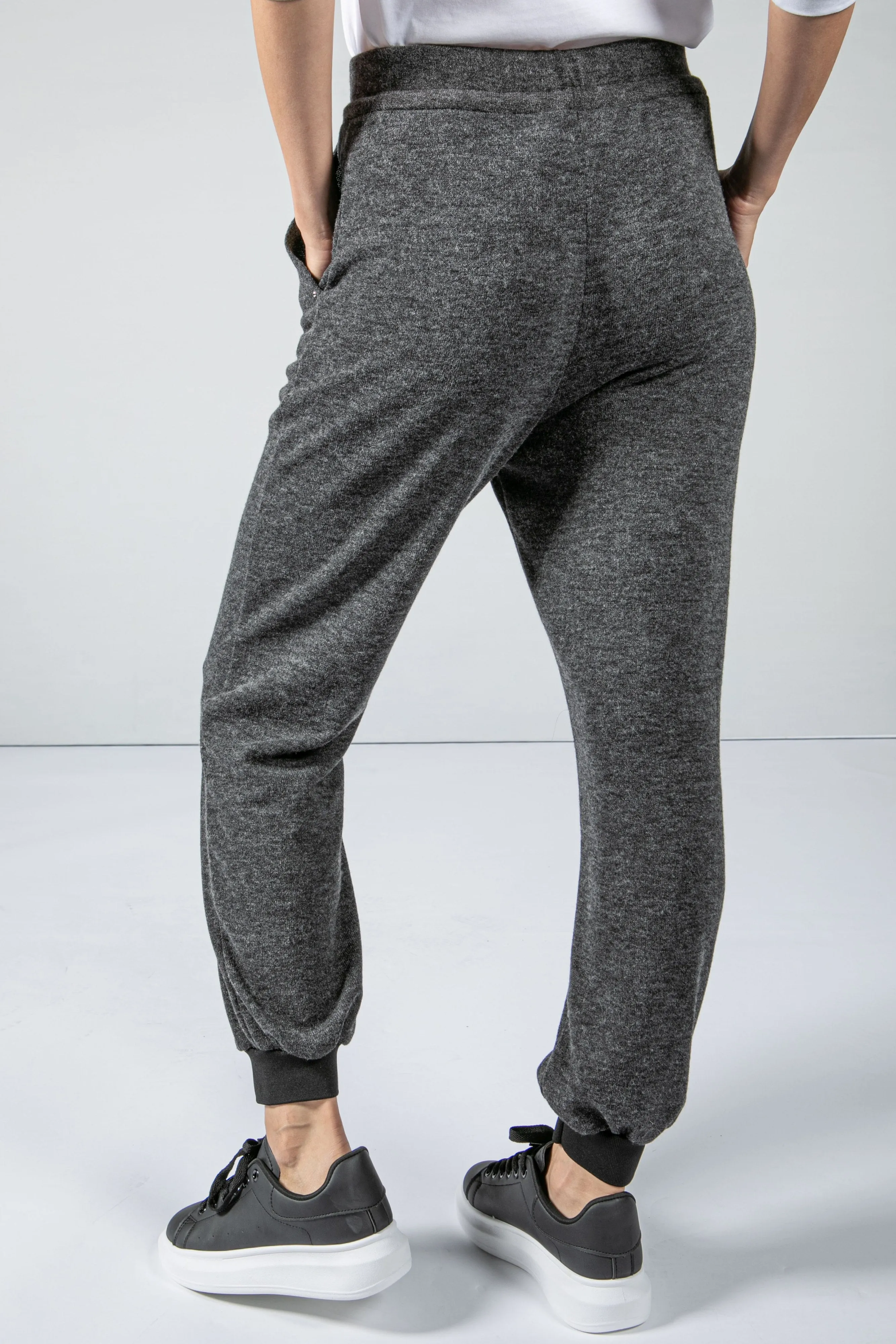 Grey Knitted Joggers