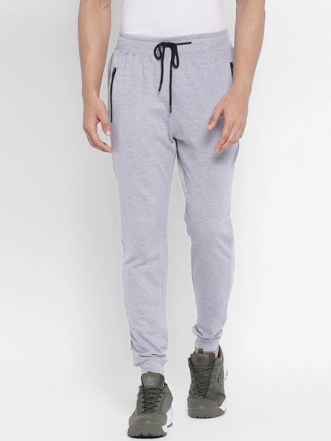 Grey Melange Joggers