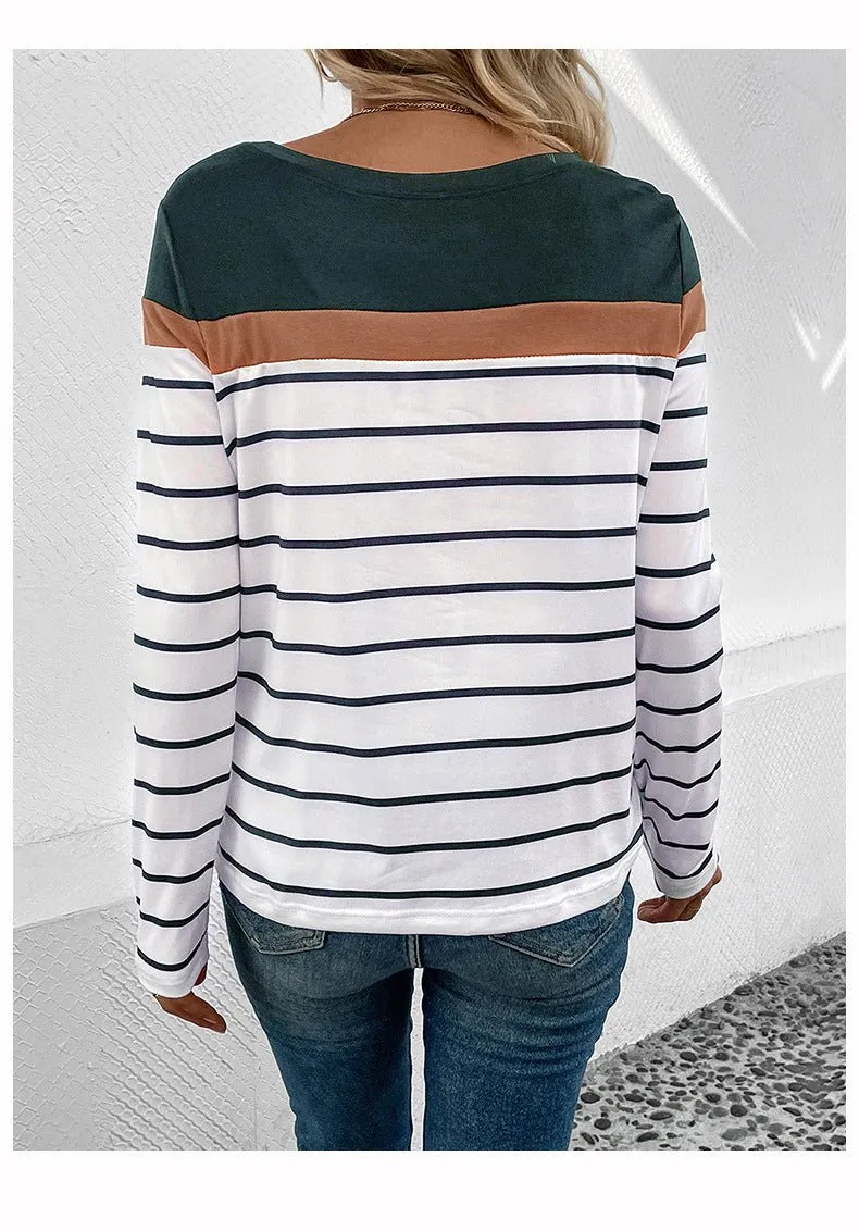 Ivyshape | Casual Striped Top