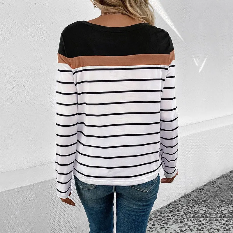 Ivyshape | Casual Striped Top