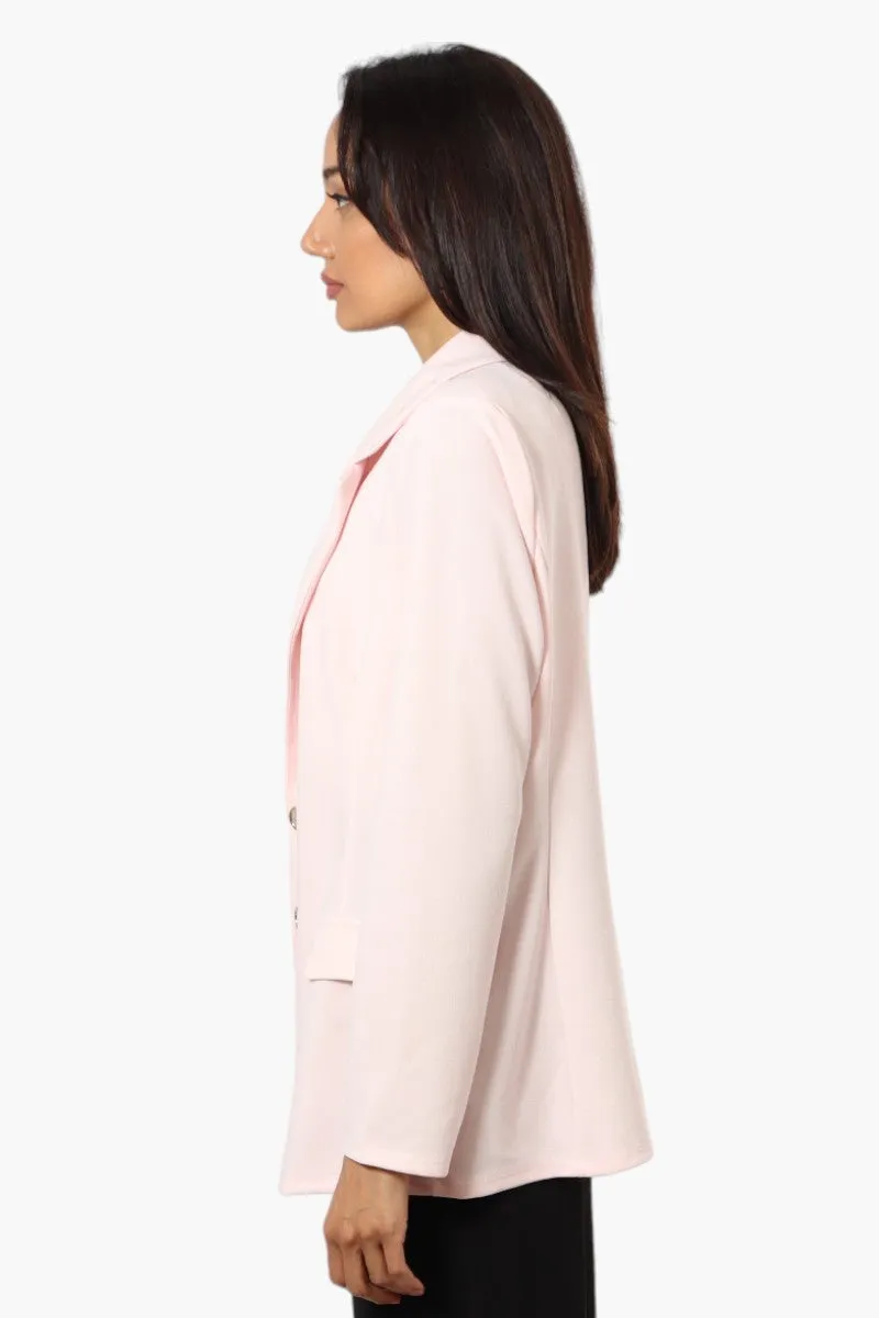 Limite Solid 2 Button Blazer - Pink