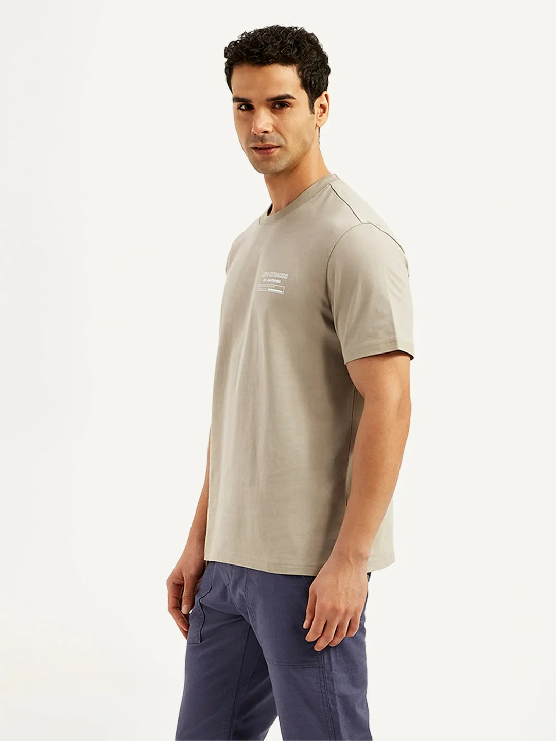 Men's Solid Crew Neck Utility T-Shirt