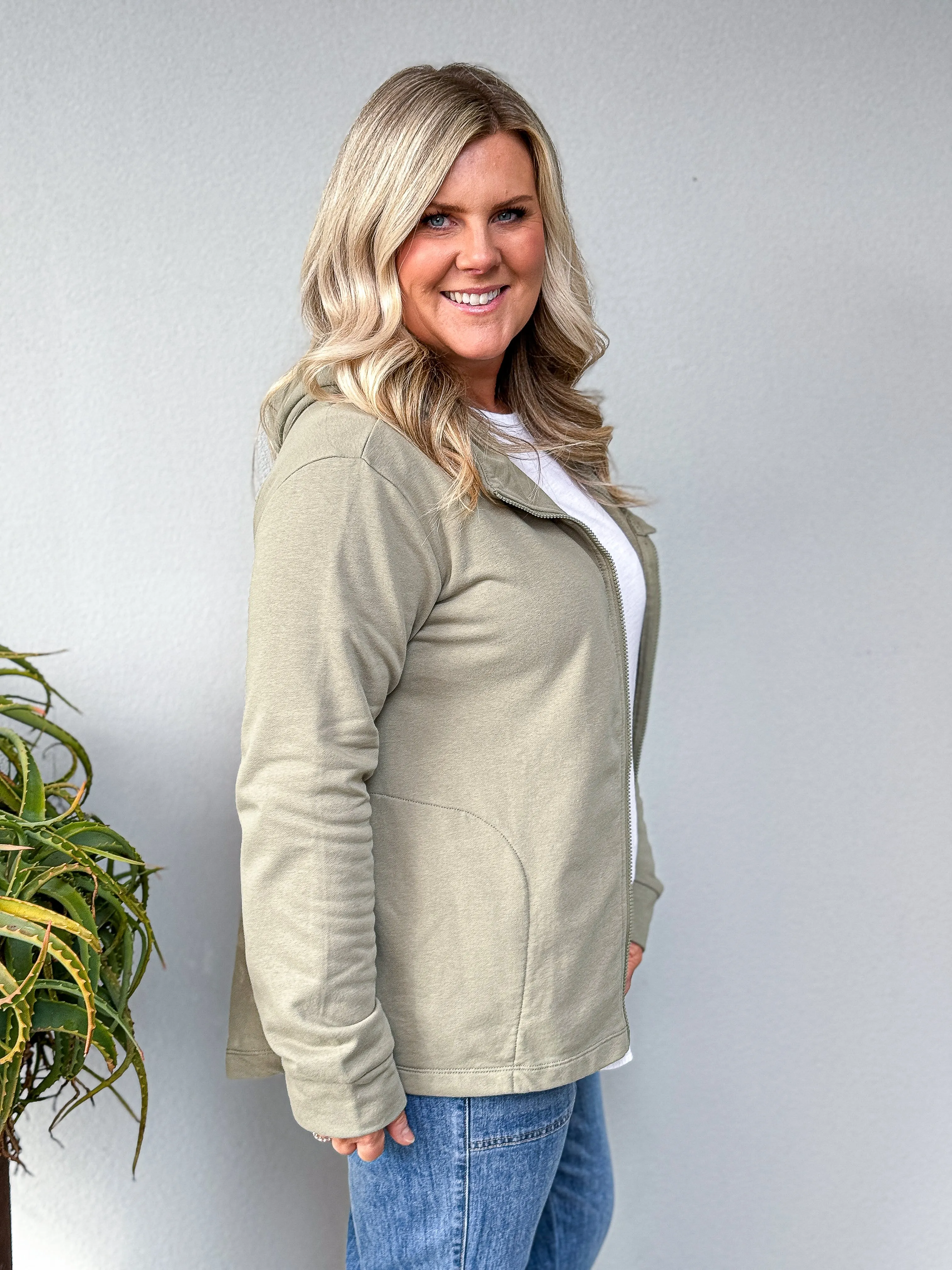 Olinda Hoodie Jacket - Wispy Green