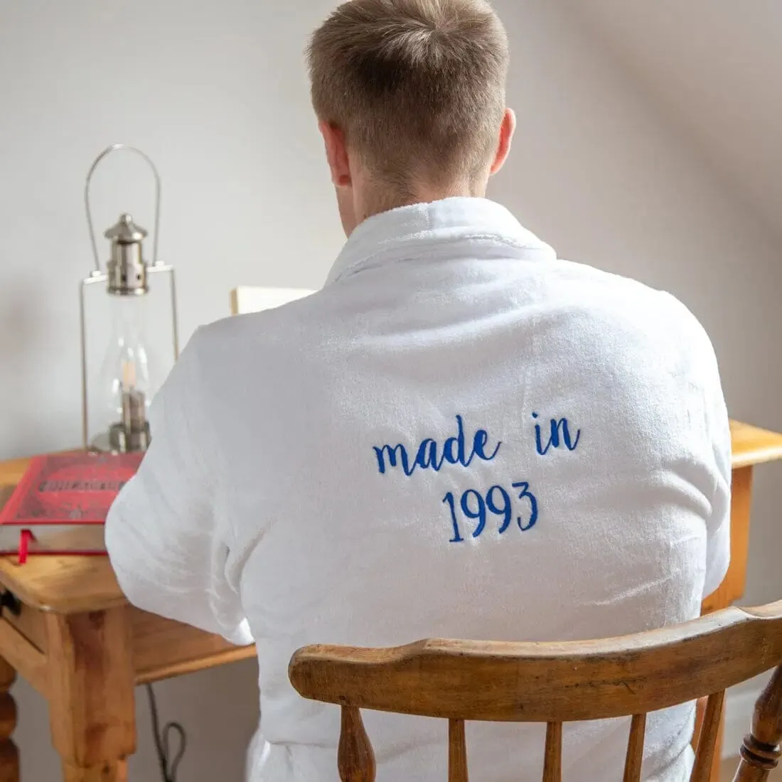 Personalised Back of Robe So Soft Bathrobe