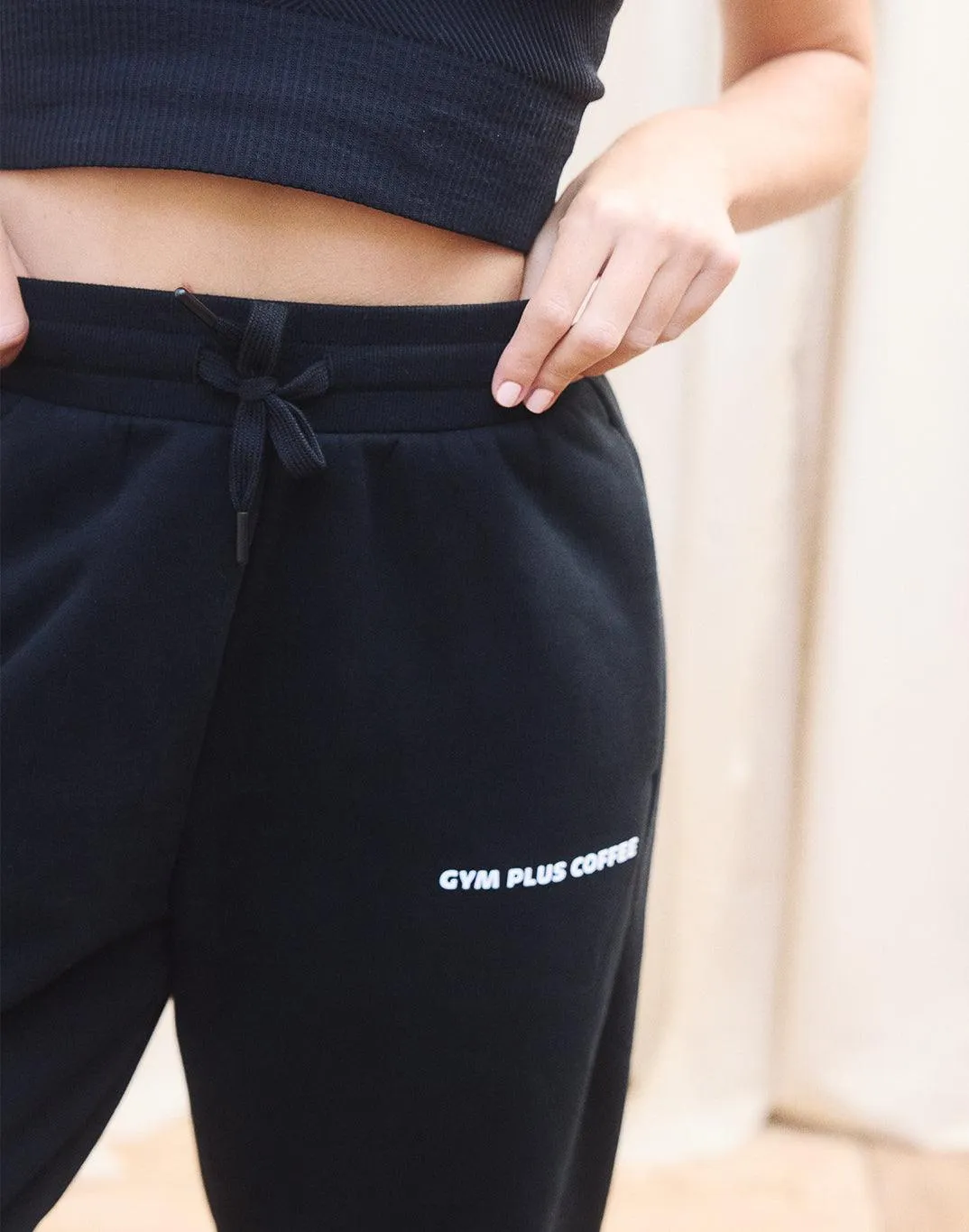 Print Jogger in Black