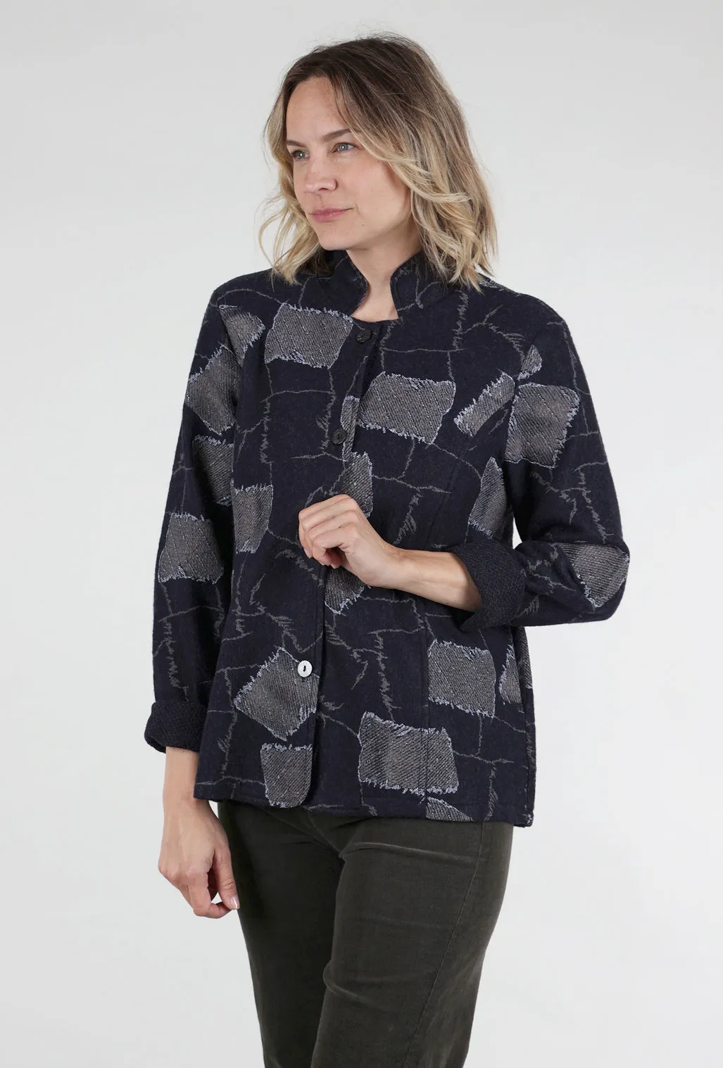 Rainy Sidewalks Jacket, Navy