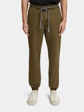 Relaxed linen blend chino jogger