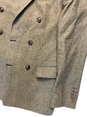 Rubynee Vintage y2k River Island Double Breasted wool green blazers jacket