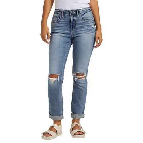 Silver Beau Distressed Boyfriend Jean