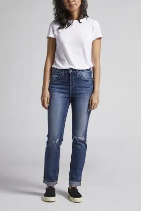 Silver Beau High Rise Slim Leg Jeans