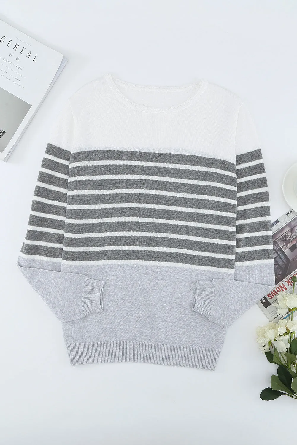 Striped Colorblock Sweater