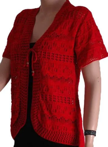 Tara Crochet Knitted Cardigan