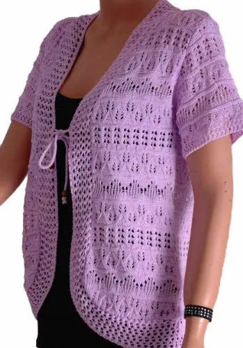 Tara Crochet Knitted Cardigan