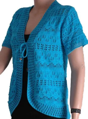 Tara Crochet Knitted Cardigan