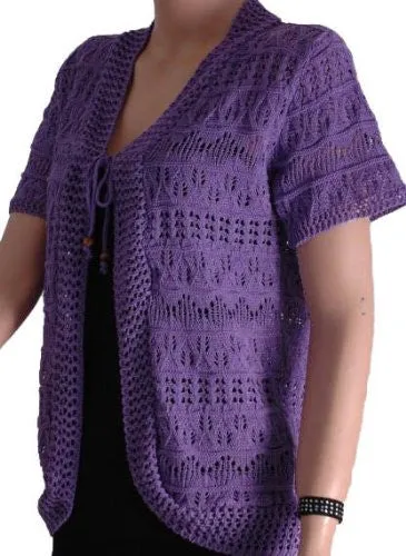 Tara Crochet Knitted Cardigan