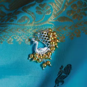 The Peacock Filigree Brooch