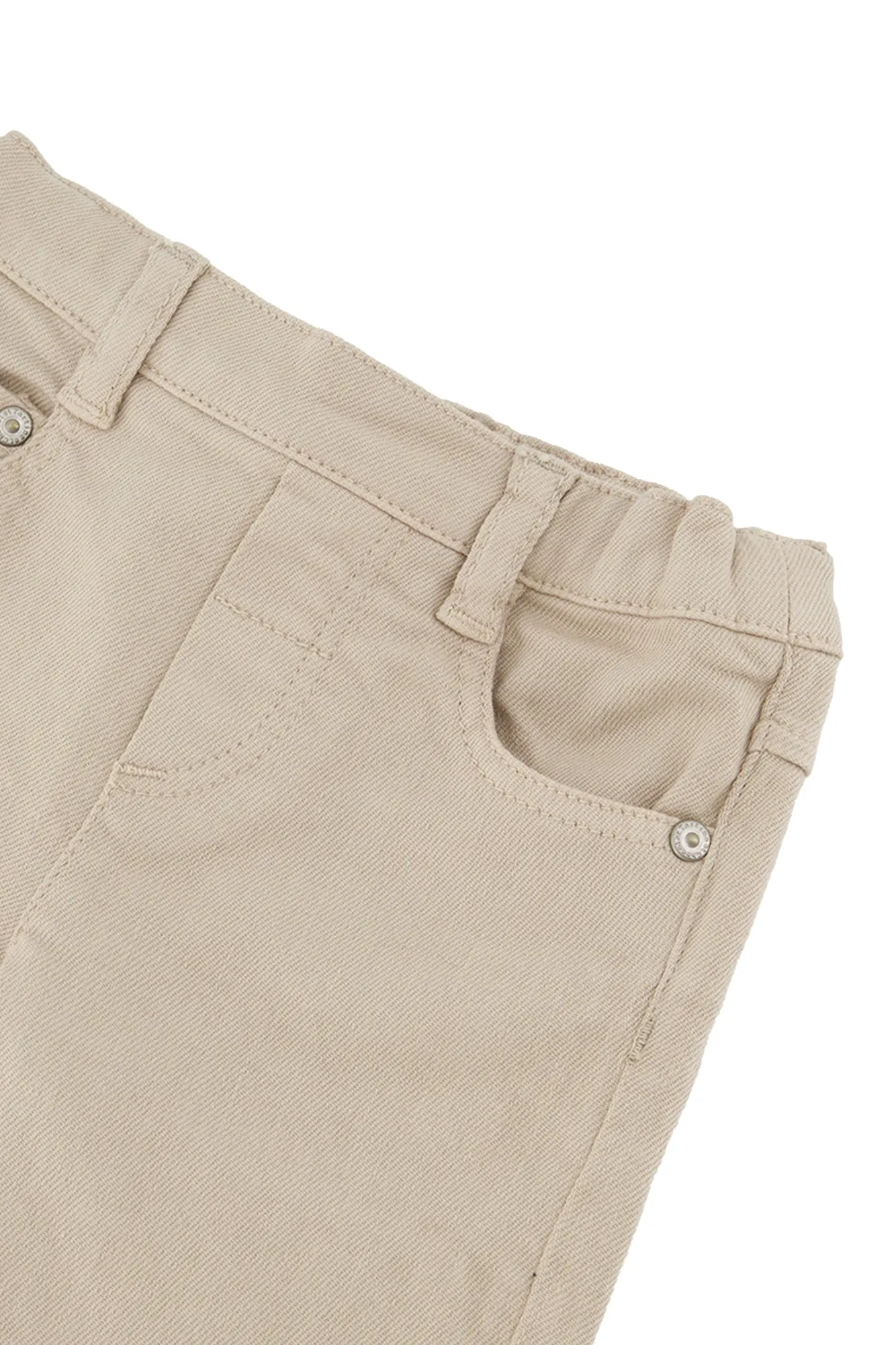 Trousers - Beige Twill