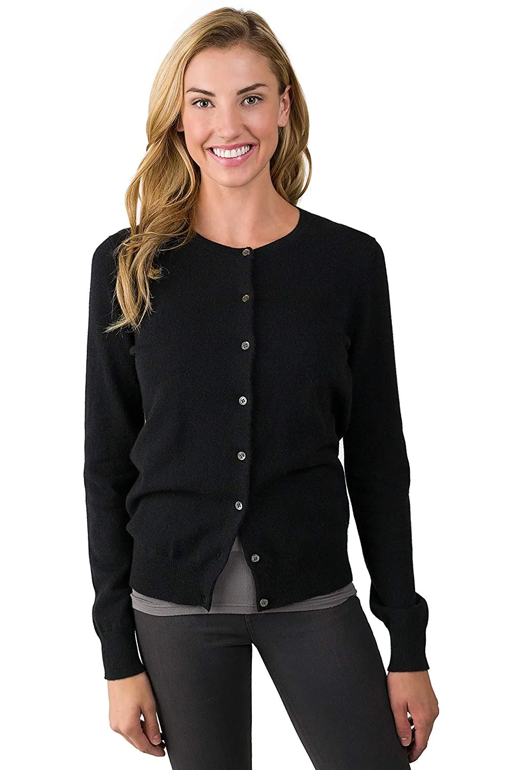 Women's 100% Cashmere Cardigan Sweater