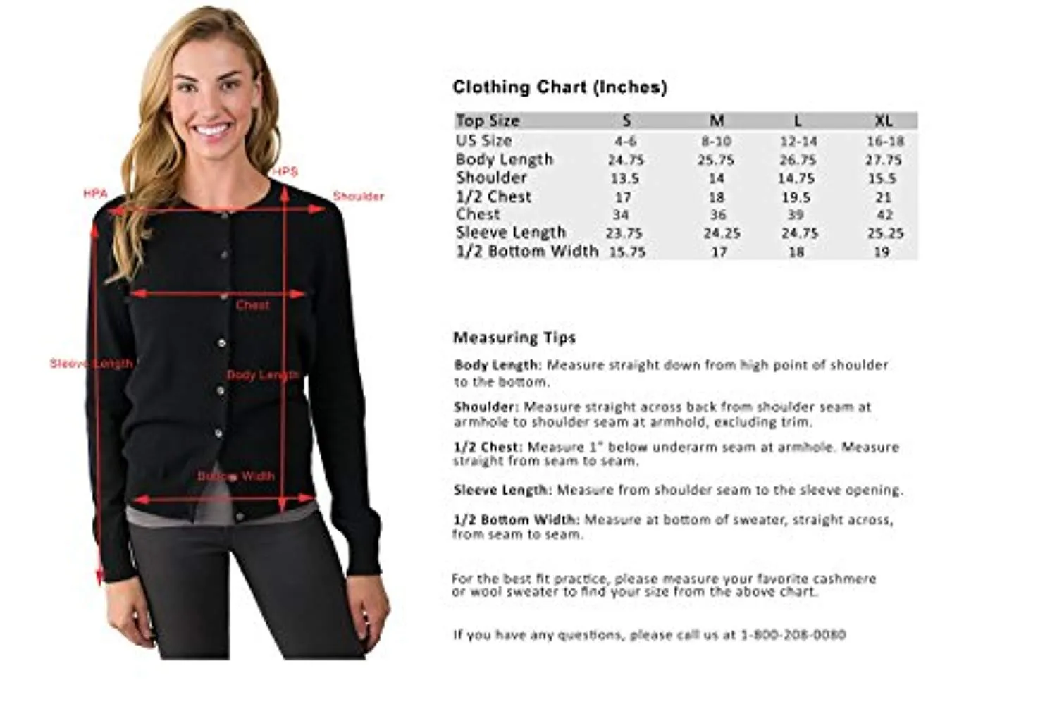 Women's 100% Cashmere Cardigan Sweater